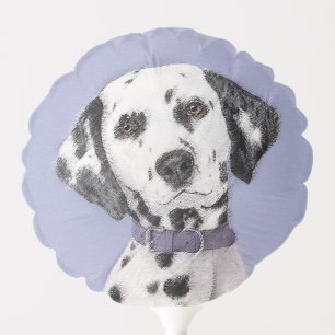 Dalmatian Painting - Cute Original Dog Art Balloon