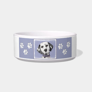 Dalmatian Painting - Cute Original Dog Art Bowl