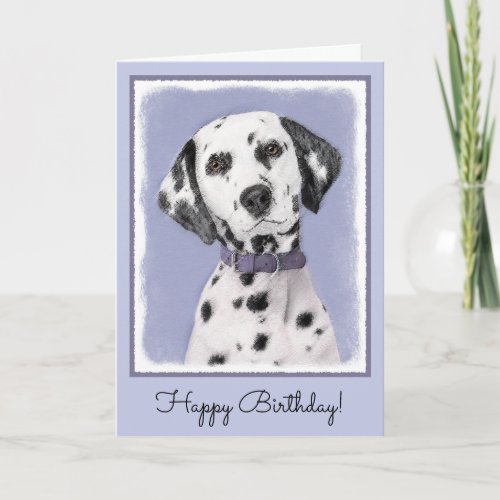 Dalmatian Painting _ Cute Original Dog Art Card