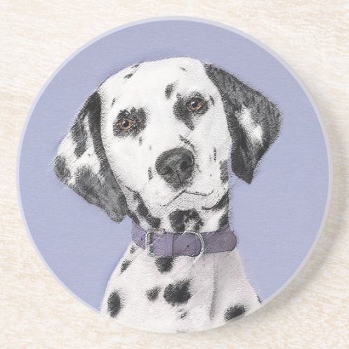 Dalmatian Painting _ Cute Original Dog Art Coaster