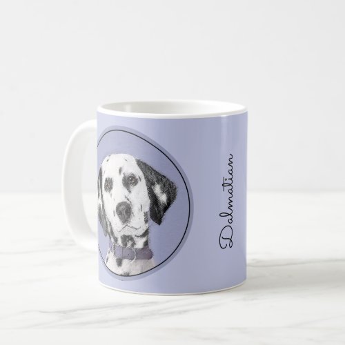 Dalmatian Painting _ Cute Original Dog Art Coffee Mug