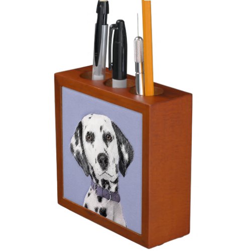 Dalmatian Painting _ Cute Original Dog Art Desk Organizer
