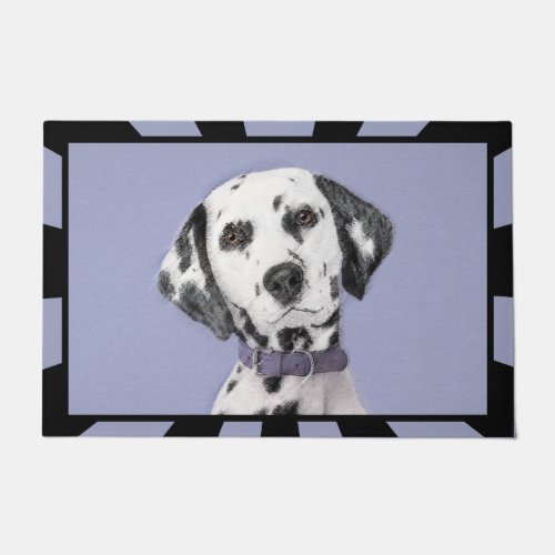 Dalmatian Painting _ Cute Original Dog Art Doormat
