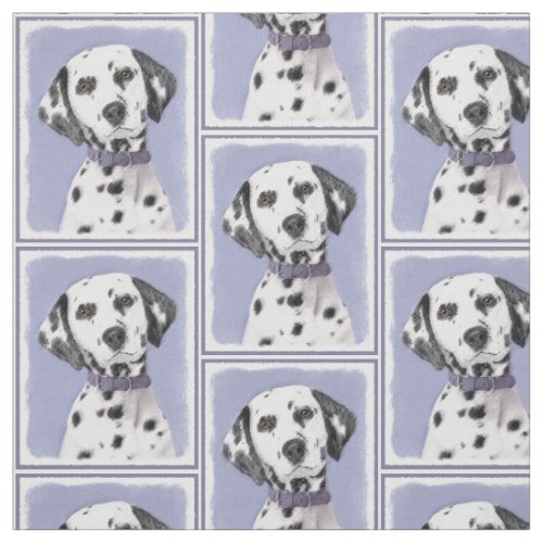 Dalmatian Painting _ Cute Original Dog Art Fabric