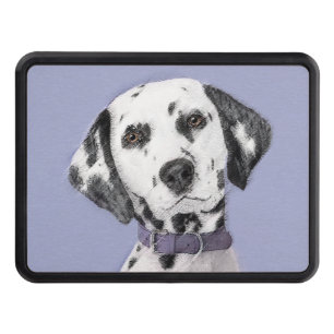 Dalmatian Painting - Cute Original Dog Art Hitch Cover