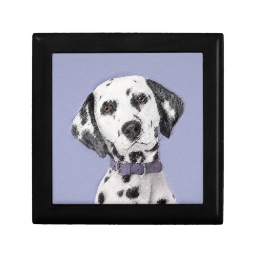 Dalmatian Painting _ Cute Original Dog Art Jewelry Box
