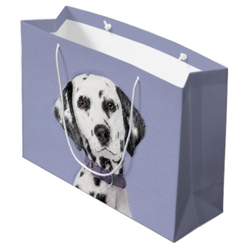 Dalmatian Painting _ Cute Original Dog Art Large Gift Bag