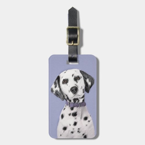 Dalmatian Painting _ Cute Original Dog Art Luggage Tag