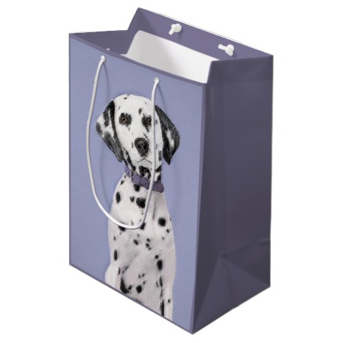 Dalmatian Painting _ Cute Original Dog Art Medium Gift Bag