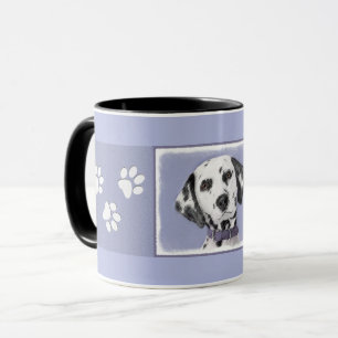 Dalmatian Painting - Cute Original Dog Art Mug