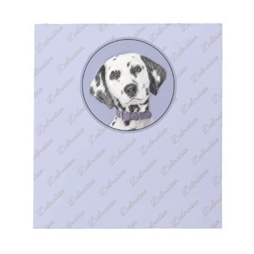 Dalmatian Painting _ Cute Original Dog Art Notepad