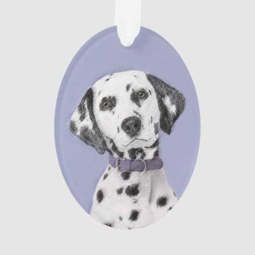 Dalmatian Painting _ Cute Original Dog Art Ornament