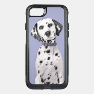 Dalmatian Painting - Cute Original Dog Art OtterBox Commuter iPhone SE/8/7 Case