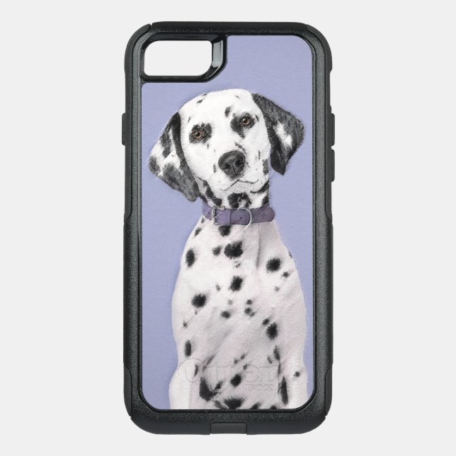 Dalmatian Painting - Cute Original Dog Art Otterbox iPhone Case (Back)