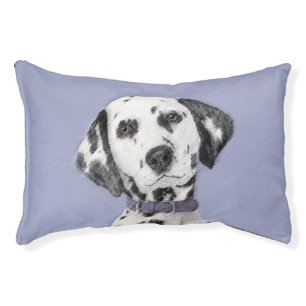 Dalmatian Painting - Cute Original Dog Art Pet Bed
