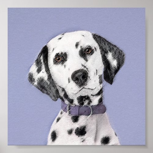 Dalmatian Painting _ Cute Original Dog Art Poster