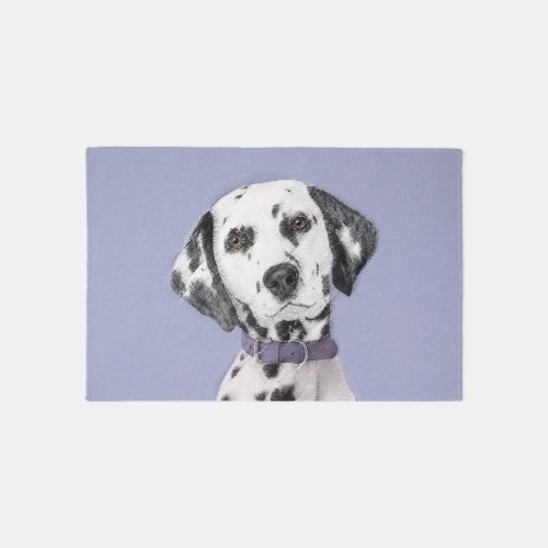 Dalmatian Painting _ Cute Original Dog Art Rug