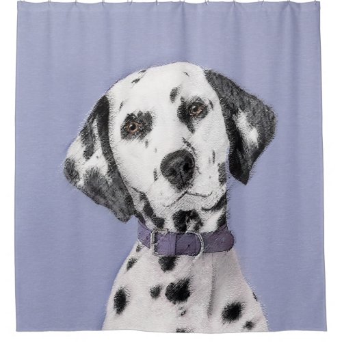 Dalmatian Painting _ Cute Original Dog Art Shower Curtain