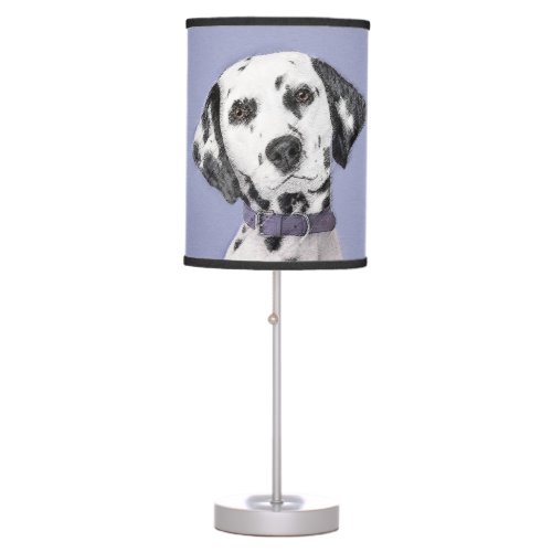 Dalmatian Painting _ Cute Original Dog Art Table Lamp