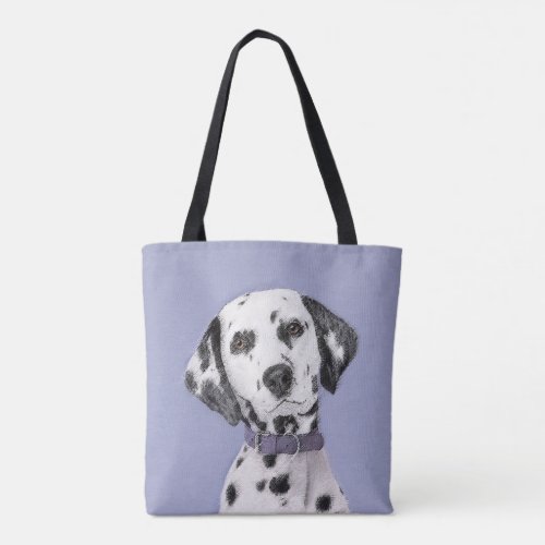 Dalmatian Painting _ Cute Original Dog Art Tote Bag