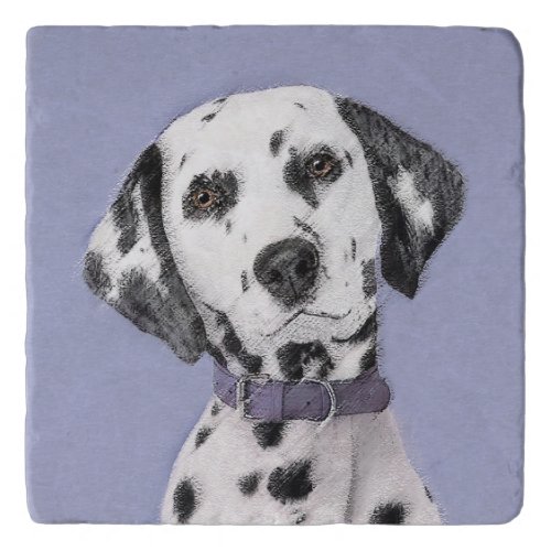 Dalmatian Painting _ Cute Original Dog Art Trivet