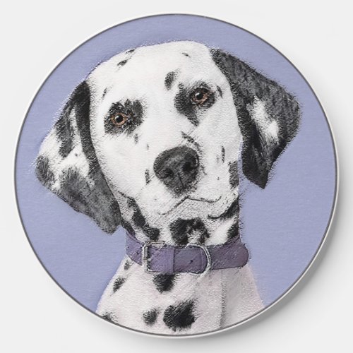 Dalmatian Painting _ Cute Original Dog Art Wireless Charger
