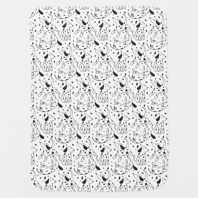 Dalmatian Pattern Baby Blanket (Front)