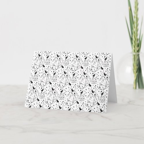 Dalmatian Pattern Card