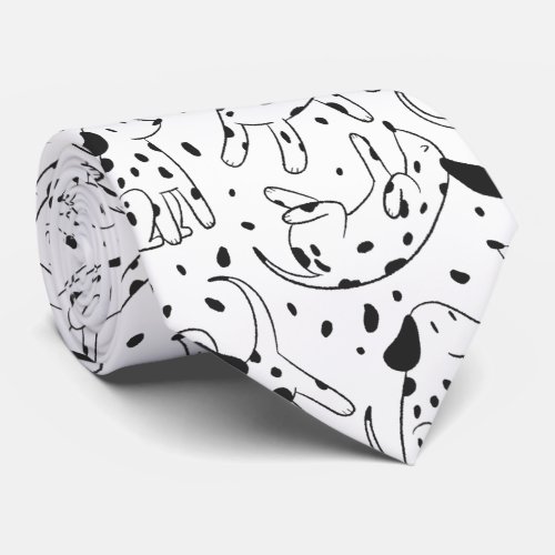 Dalmatian Pattern Neck Tie