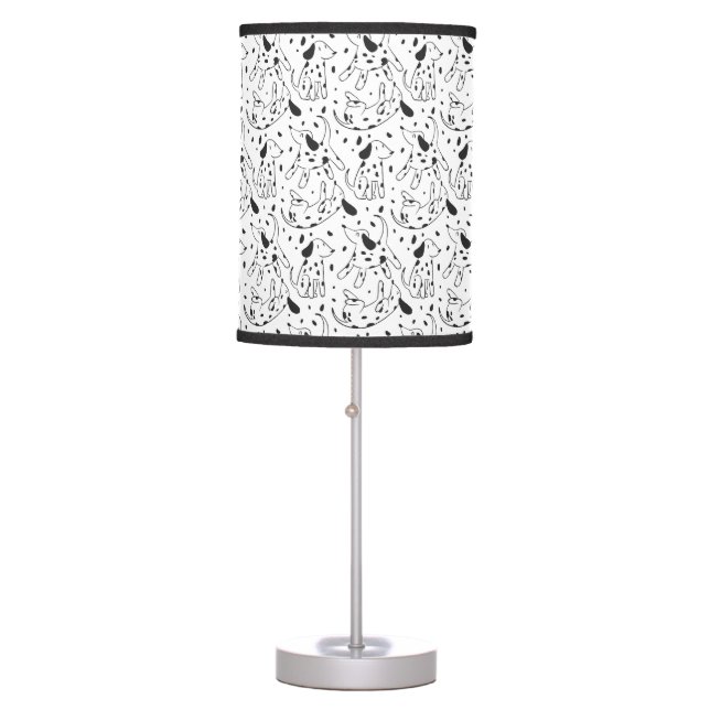 Dalmatian Pattern Table Lamp (Front)