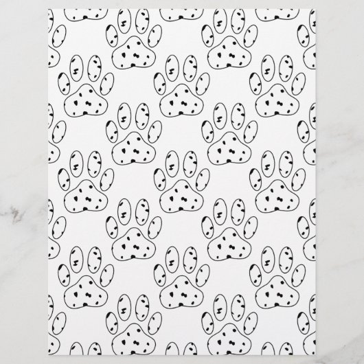 Dalmatian Paw Print Pattern (Front)