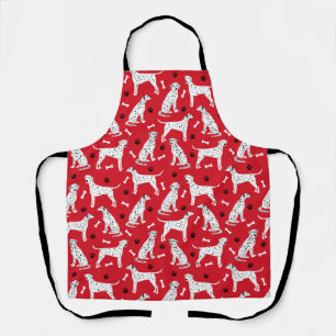 Dalmatian Paws and Bones Apron