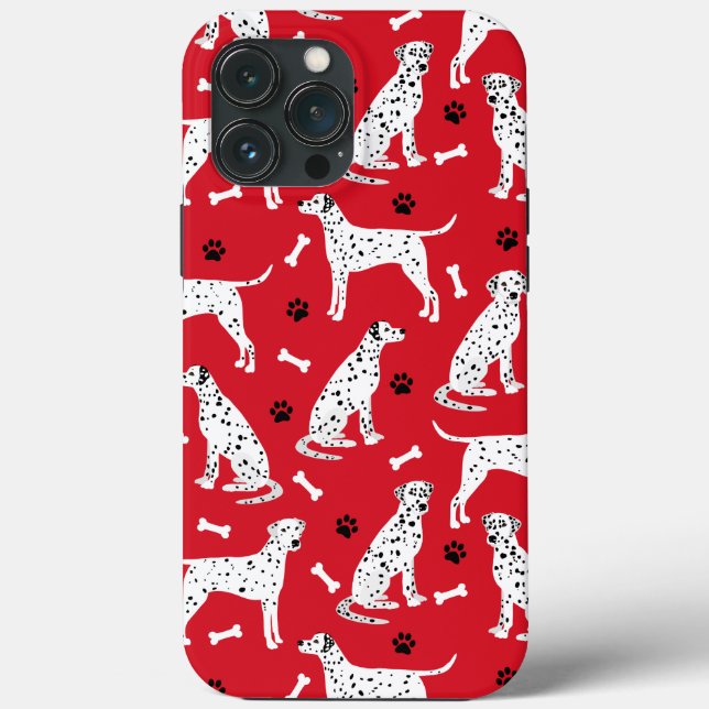 Dalmatian Paws and Bones Case-Mate iPhone Case (Back)