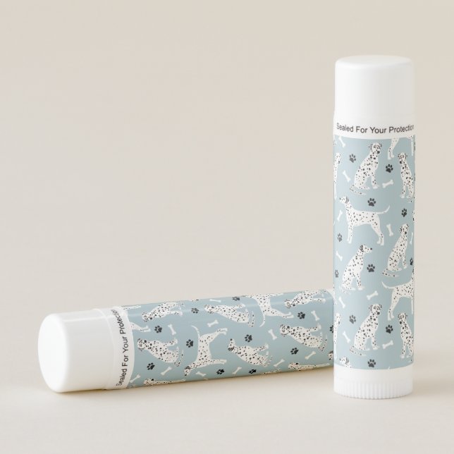 Dalmatian Paws and Bones Lip Balm (Front)