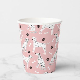 Dalmatian Paws and Bones Paper Cups