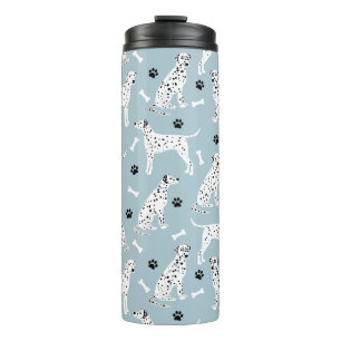 Dalmatian Paws and Bones Thermal Tumbler