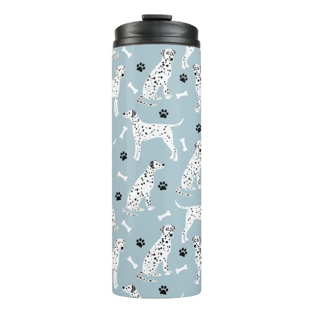 Dalmatian Paws and Bones Thermal Tumbler (Front)