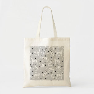 Dalmatian Paws and Bones Tote Bag