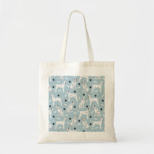 Dalmatian Paws and Bones Tote Bag