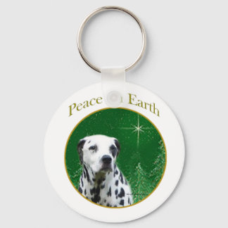 Dalmatian Peace Keychain