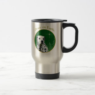 Dalmatian Peace on Earth Travel Mug