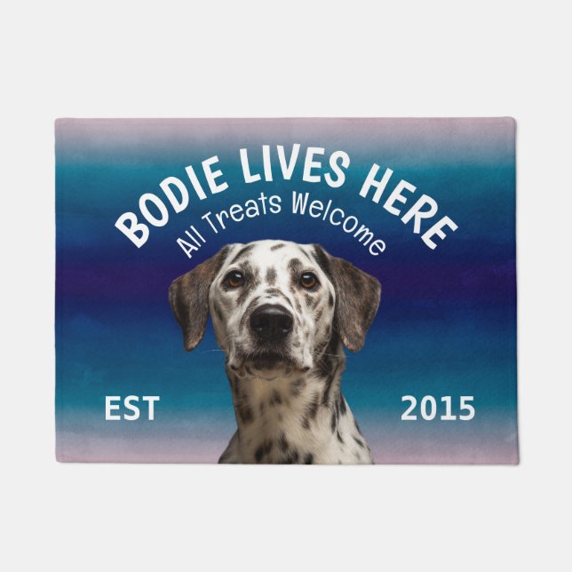 Dalmatian Personalized Dog Lover Doormat (Front)
