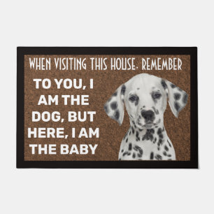 Dalmatian personalized doormat