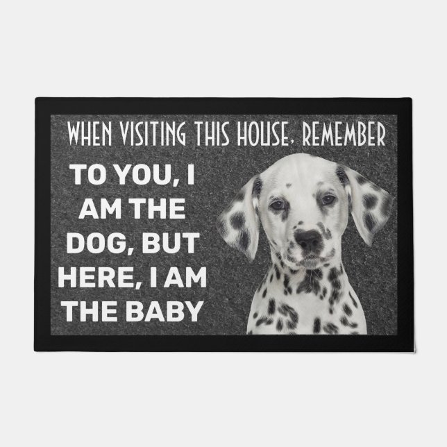 Dalmatian personalized doormat (Front)
