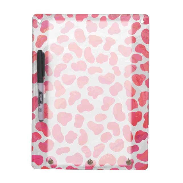 Dalmatian Pink and White Print Dry-Erase Board (Front)