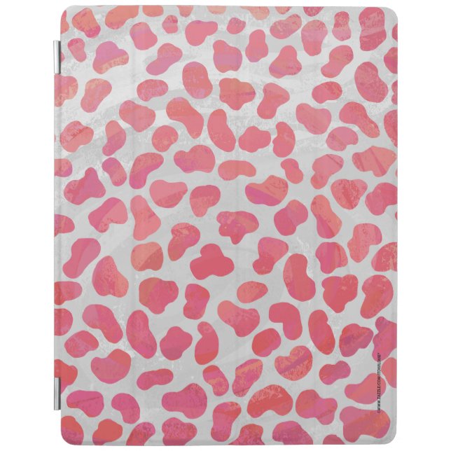 Dalmatian Pink and White Print iPad Smart Cover (Front)