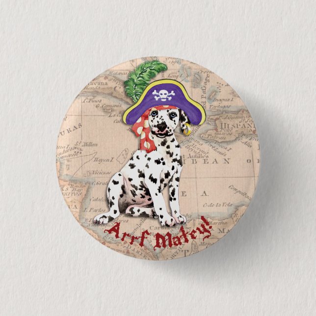 Dalmatian Pirate Button (Front)
