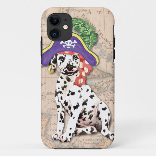 Dalmatian Pirate iPhone 11 Case