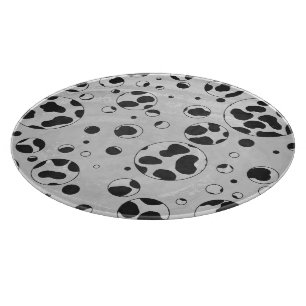 Dalmatian Polka Dot Black and White Cutting Board