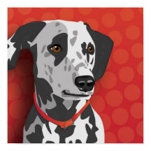 Dalmatian Pop Art Poster